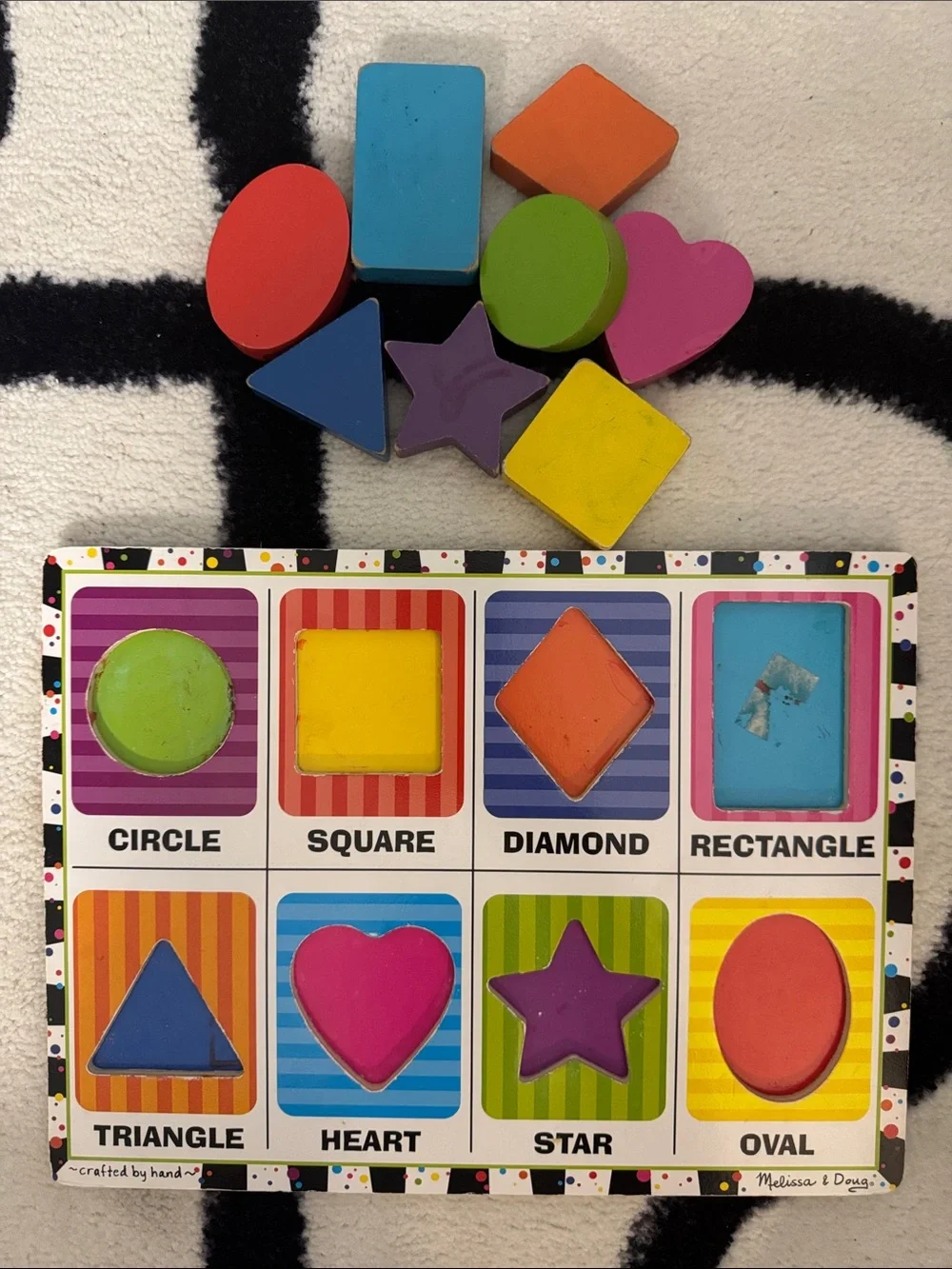 Melissa & Doug Wooden Shape Puzzle